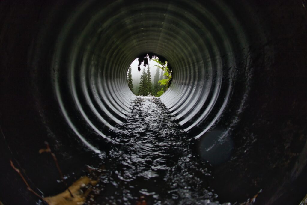 empty water tunnel